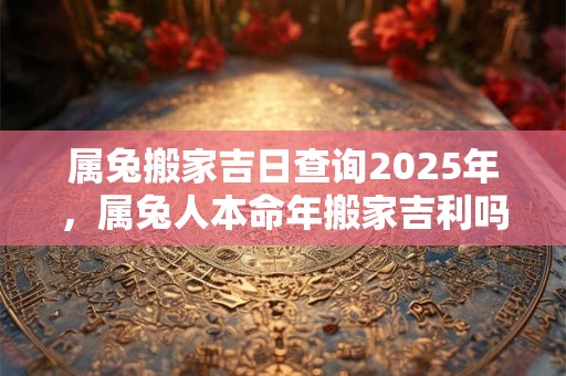 属兔搬家吉日查询2025年，属兔人本命年搬家吉利吗