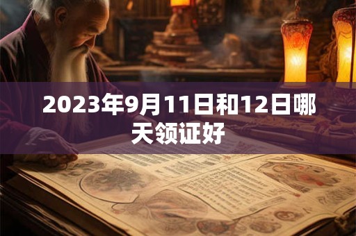 2023年9月11日和12日哪天领证好