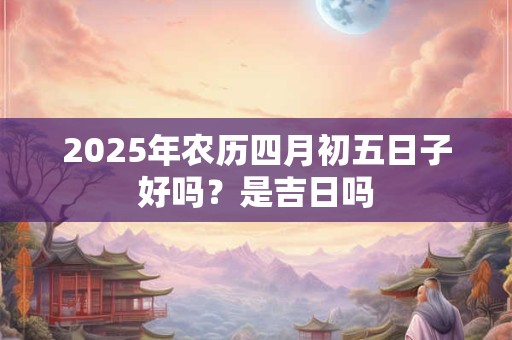 2025年农历四月初五日子好吗?是吉日吗 2025年农历四月初五日子好吗?是吉日吗