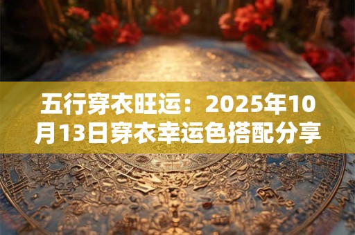 五行穿衣旺运：2025年10月13日穿衣幸运色搭配分享