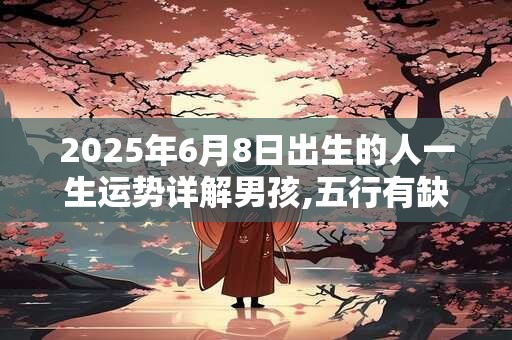 2025年6月8日出生的人一生运势详解男孩,五行有缺失吗