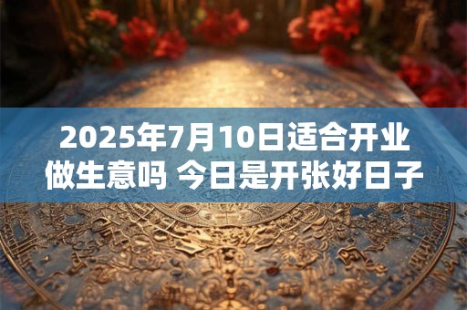 2025年7月10日适合开业做生意吗 今日是开张好日子吗
