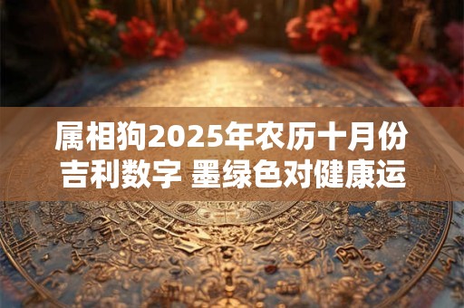 属相狗2025年农历十月份吉利数字 墨绿色对健康运势有益