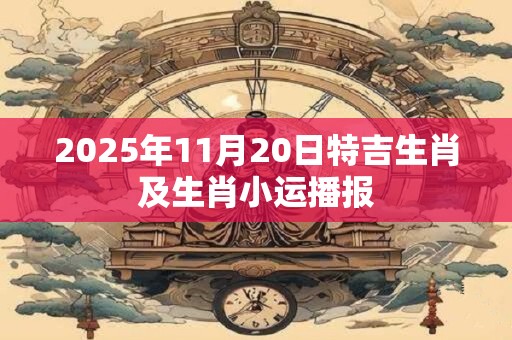 2025年11月20日特吉生肖及生肖小运播报