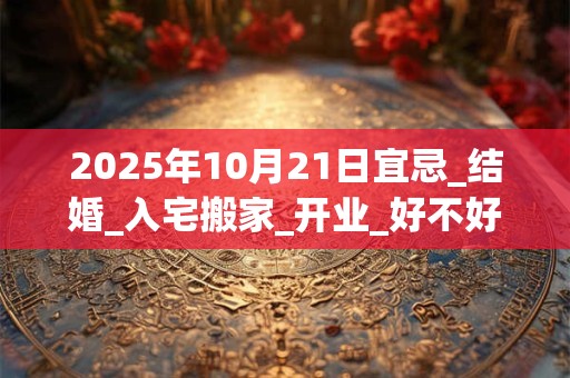 2025年10月21日宜忌_结婚_入宅搬家_开业_好不好？