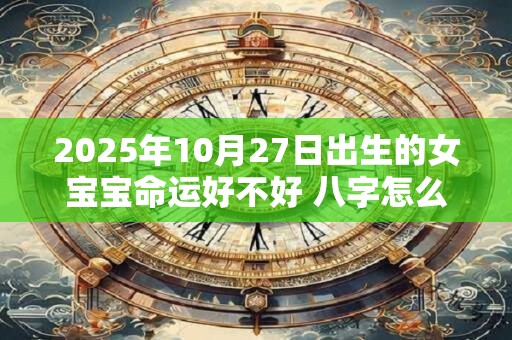 2025年10月27日出生的女宝宝命运好不好 八字怎么