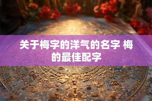 关于梅字的洋气的名字 梅的最佳配字