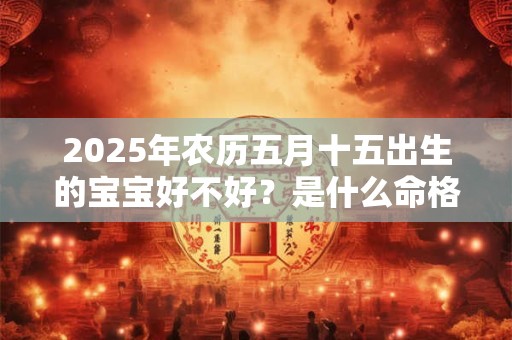 2025年农历五月十五出生的宝宝好不好？是什么命格？