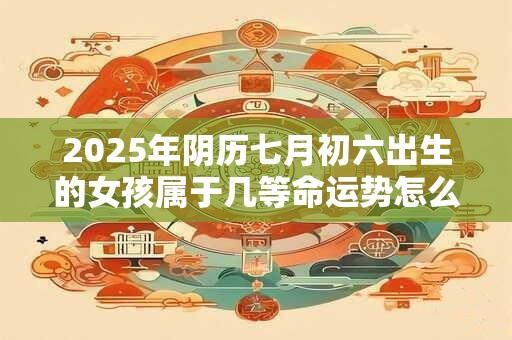 2025年阴历七月初六出生的女孩属于几等命运势怎么样？