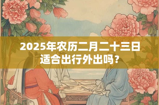 2025年农历二月二十三日适合出行外出吗？