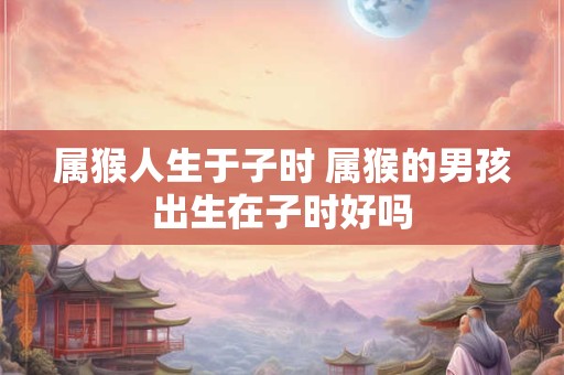 属猴人生于子时 属猴的男孩出生在子时好吗