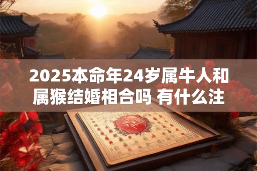 2025本命年24岁属牛人和属猴结婚相合吗 有什么注意事项