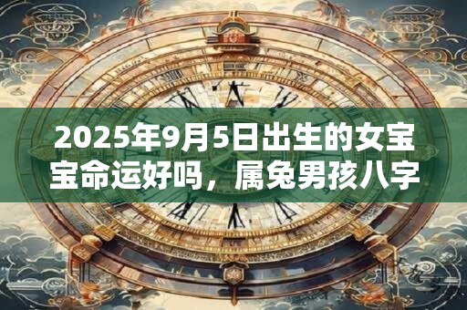 2025年9月5日出生的女宝宝命运好吗，属兔男孩八字命运查询