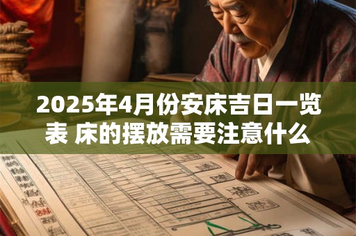 2025年4月份安床吉日一览表 床的摆放需要注意什么