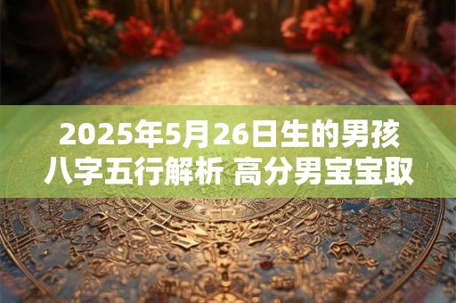 2025年5月26日生的男孩八字五行解析 高分男宝宝取名字