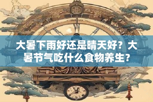 大暑下雨好还是晴天好?大暑节气吃什么食物养生? 大暑下雨好还是晴天好?大暑节气吃什么食物养生?