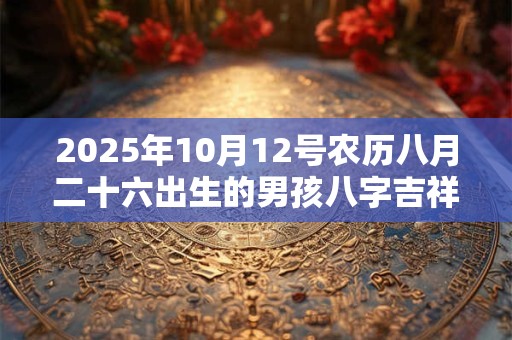 2025年10月12号农历八月二十六出生的男孩八字吉祥起名 2025年10月12号农历八月二十六出生的男孩八字吉祥起名