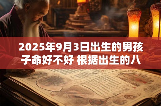 2025年9月3日出生的男孩子命好不好 根据出生的八字取名字