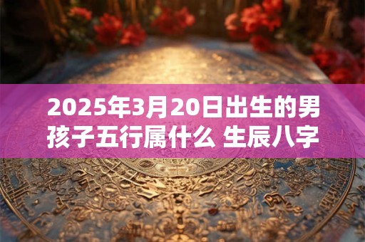 2025年3月20日出生的男孩子五行属什么 生辰八字取名