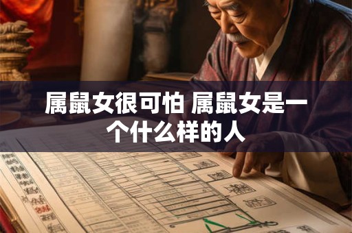 属鼠女很可怕 属鼠女是一个什么样的人