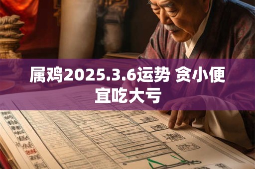 属鸡2025.3.6运势 贪小便宜吃大亏