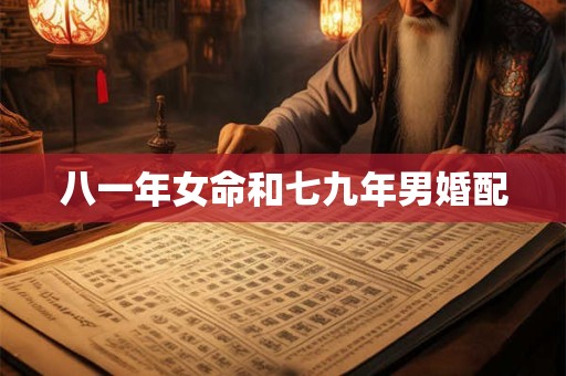 八一年女命和七九年男婚配