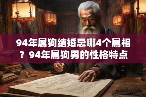94年属狗结婚忌哪4个属相？94年属狗男的性格特点
