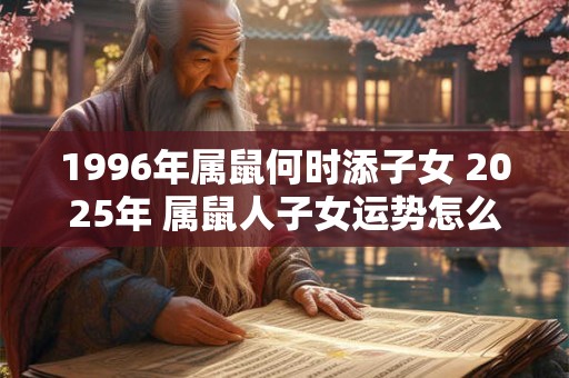 1996年属鼠何时添子女 2025年 属鼠人子女运势怎么样