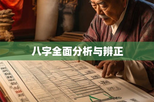 八字全面分析与辨正