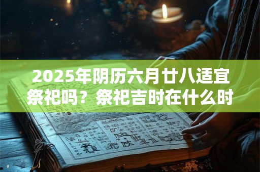 2025年阴历六月廿八适宜祭祀吗？祭祀吉时在什么时候？