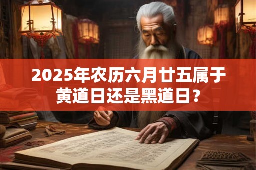 2025年农历六月廿五属于黄道日还是黑道日？