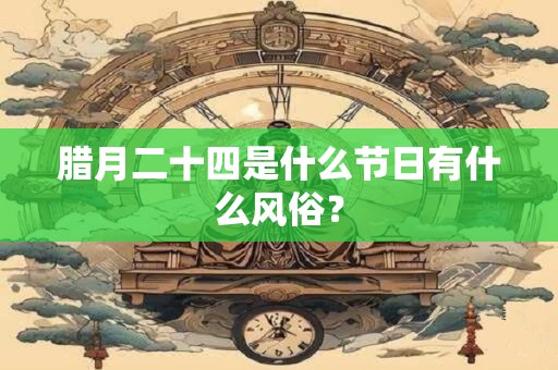 腊月二十四是什么节日有什么风俗？