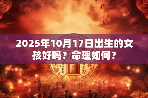 2025年10月17日出生的女孩好吗？命理如何？