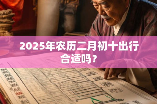 2026年农历二月初十出行合适吗？