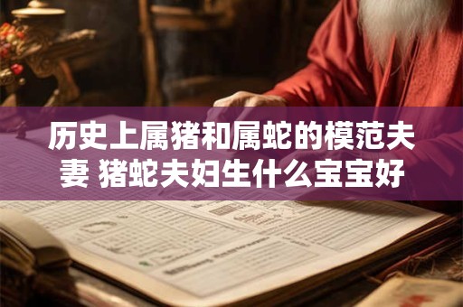 历史上属猪和属蛇的模范夫妻 猪蛇夫妇生什么宝宝好