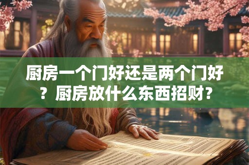 厨房一个门好还是两个门好？厨房放什么东西招财？