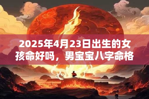 2025年4月23日出生的女孩命好吗，男宝宝八字命格
