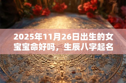 2025年11月26日出生的女宝宝命好吗，生辰八字起名字