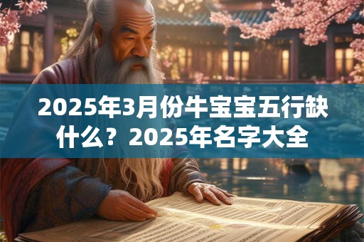 2025年3月份牛宝宝五行缺什么?2025年名字大全 2025年3月份牛宝宝五行缺什么?2025年名字大全