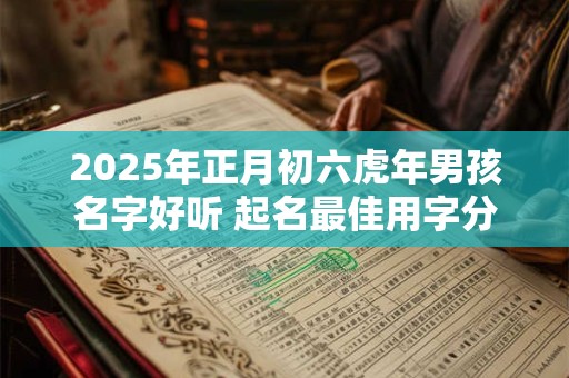 2025年正月初六虎年男孩名字好听 起名最佳用字分享
