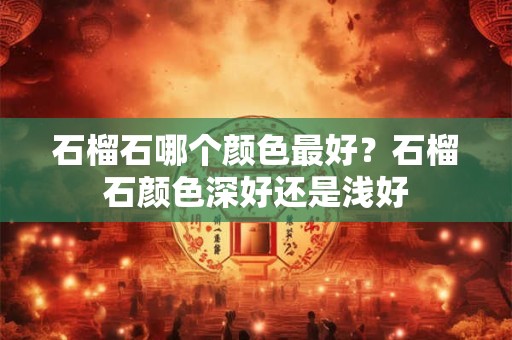 石榴石哪个颜色最好？石榴石颜色深好还是浅好