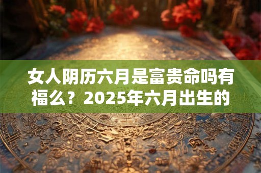 女人阴历六月是富贵命吗有福么？2025年六月出生的女人命运分析