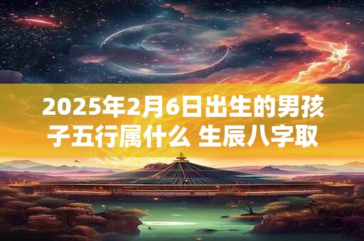 2025年2月6日出生的男孩子五行属什么 生辰八字取名
