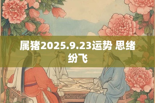 属猪2025.9.23运势 思绪纷飞