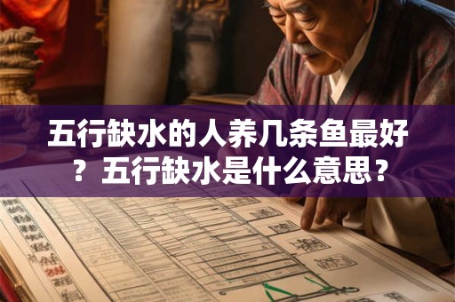五行缺水的人养几条鱼最好？五行缺水是什么意思？
