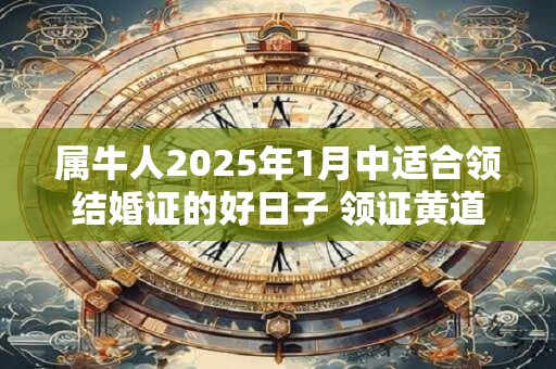 属牛人2025年1月中适合领结婚证的好日子 领证黄道吉日