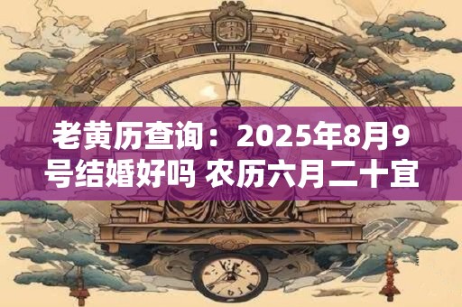 老黄历查询：2025年8月9号结婚好吗 农历六月二十宜嫁娶吗