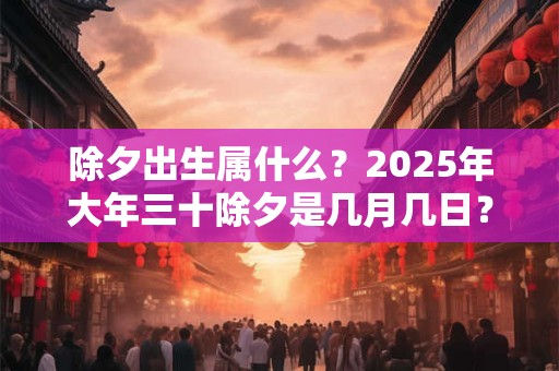 除夕出生属什么？2025年大年三十除夕是几月几日？