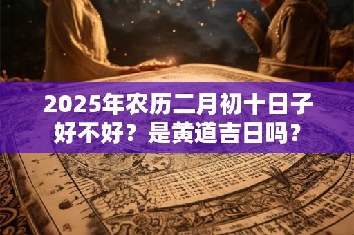 2025年农历二月初十日子好不好？是黄道吉日吗？