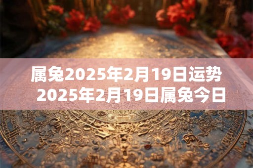 属兔2025年2月19日运势  2025年2月19日属兔今日运势